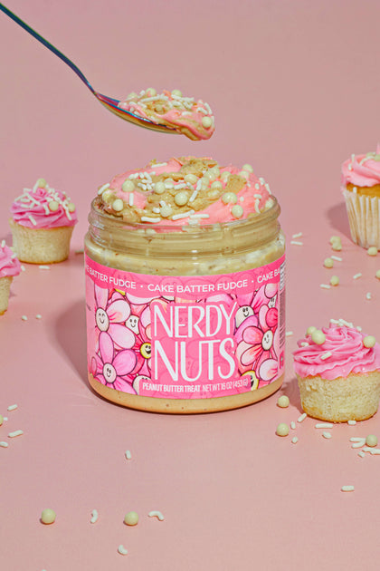Cake Batter Fudge Peanut Butter Treat | Nerdy Nuts