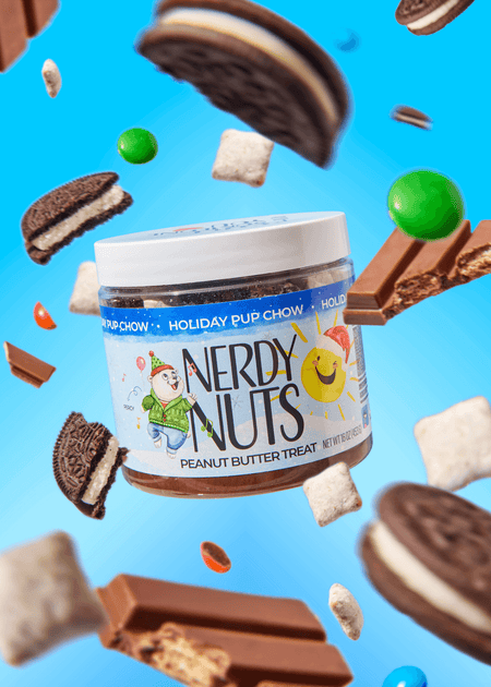 Holiday Pup Chow Peanut Butter Treat | Nerdy Nuts
