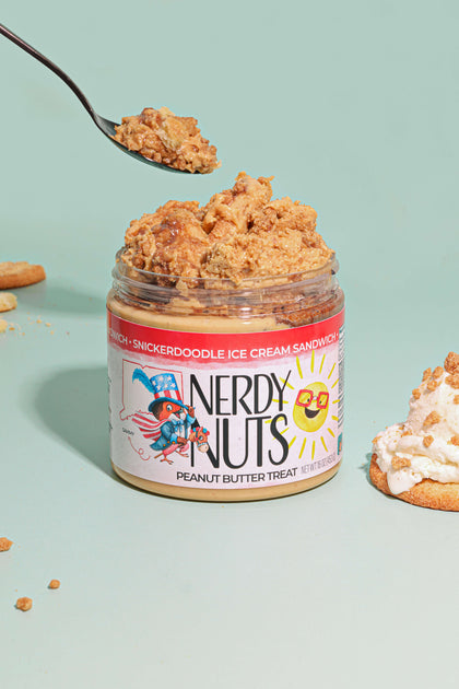 Snickerdoodle Ice Cream Sandwich Peanut Butter Treat | Nerdy Nuts