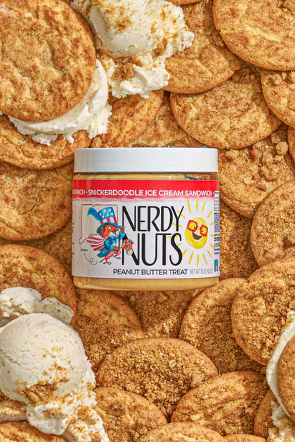 Snickerdoodle Ice Cream Sandwich Peanut Butter Treat | Nerdy Nuts Snickerdoodle Ice Cream Sandwich Peanut Butter Treat | Nerdy Nuts