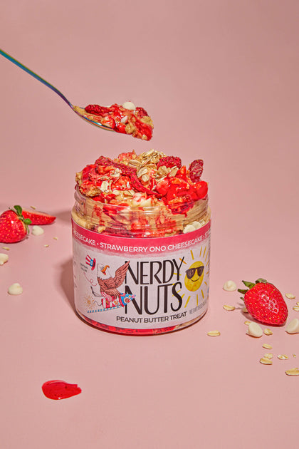 Strawberry Cheesecake ONO Peanut Butter Treat | Nerdy Nuts