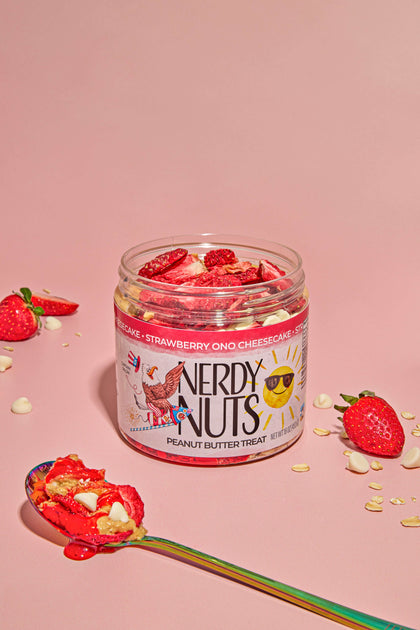 Strawberry Cheesecake ONO Peanut Butter Treat | Nerdy Nuts