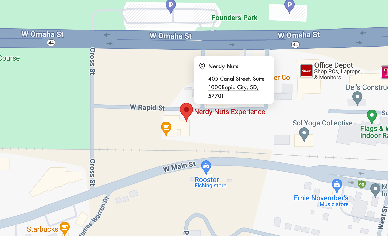 map image nerdy nuts location