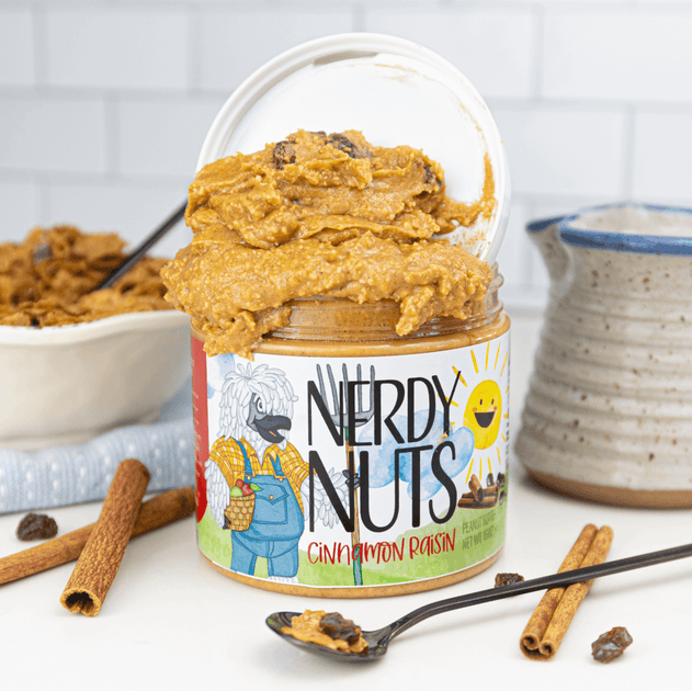 Cinnamon Raisin Peanut Butter Treat | Nerdy Nuts