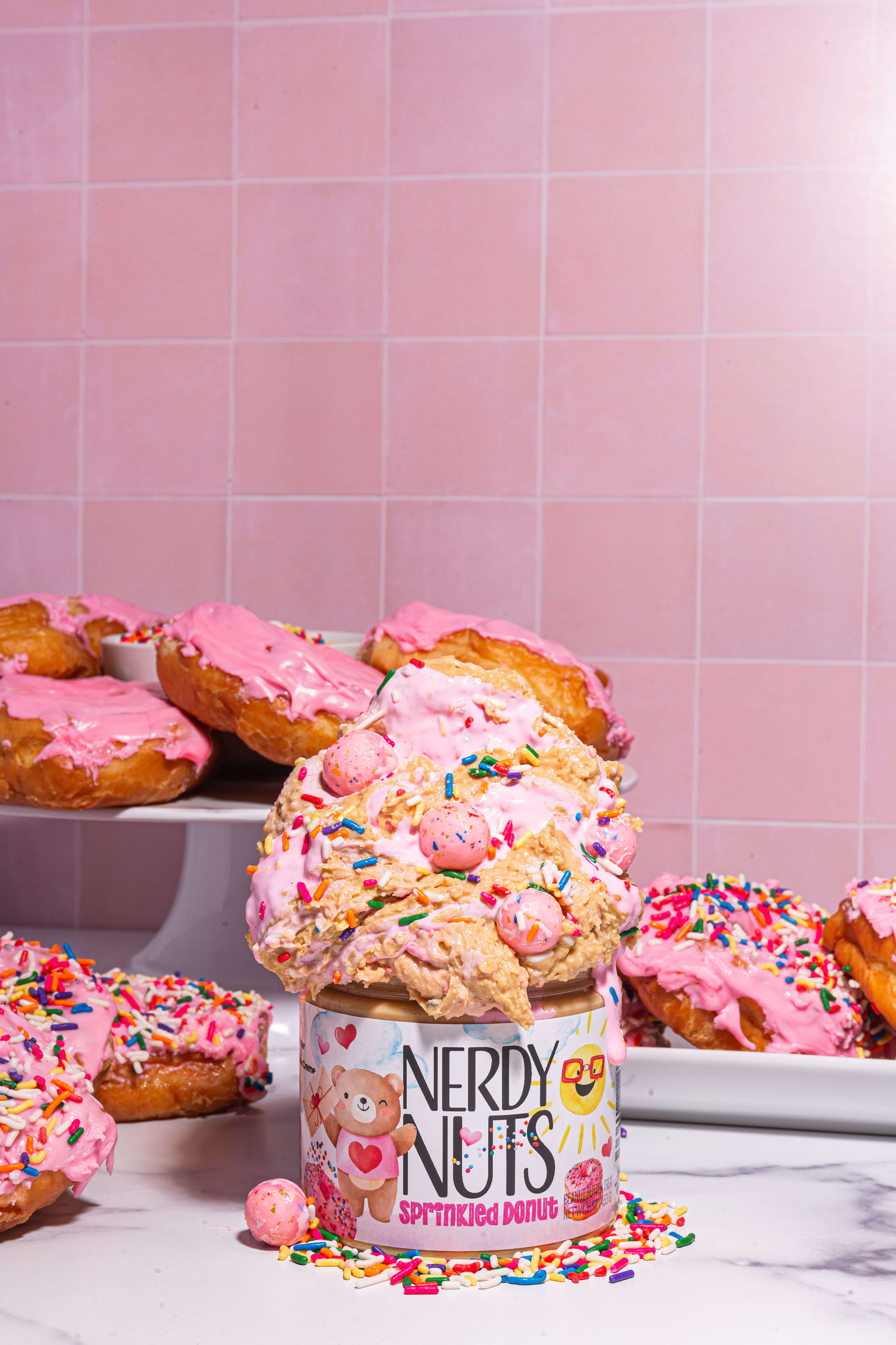 Sprinkled Donut Peanut Butter Treat Nerdy Nuts Sprinkled Donut Peanut Butter Treat Nerdy Nuts