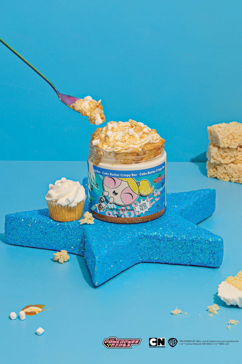 Cake Batter Crispy Bar Peanut Butter Treat