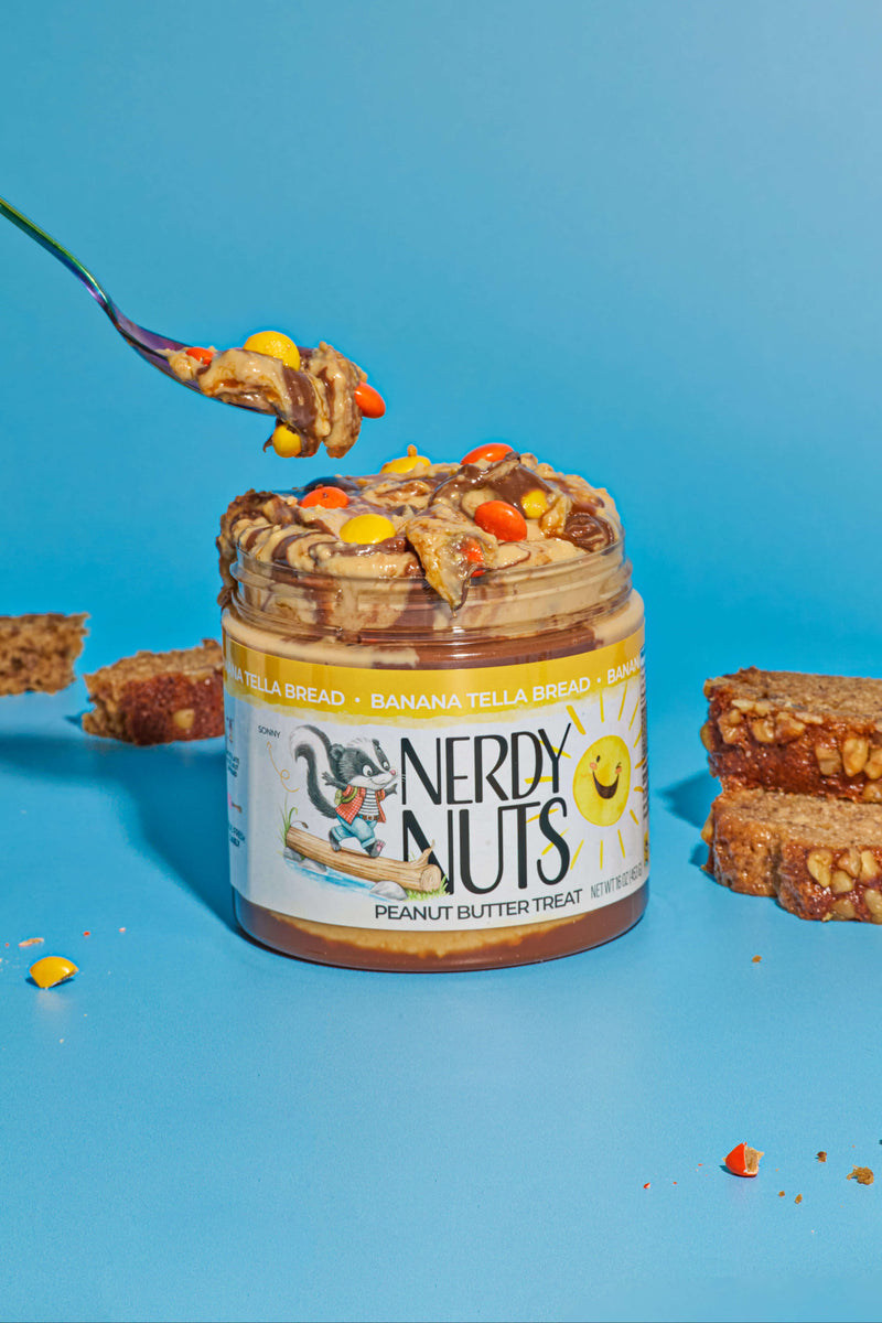 Banana Tella Bread Peanut Butter Treat