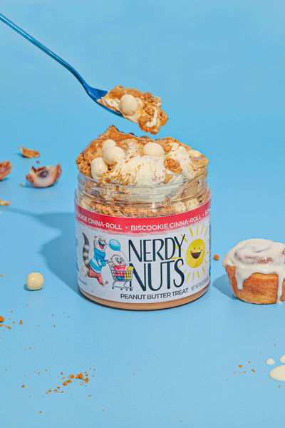 BisCookie Cinna-Roll Peanut Butter Treat | Nerdy Nuts