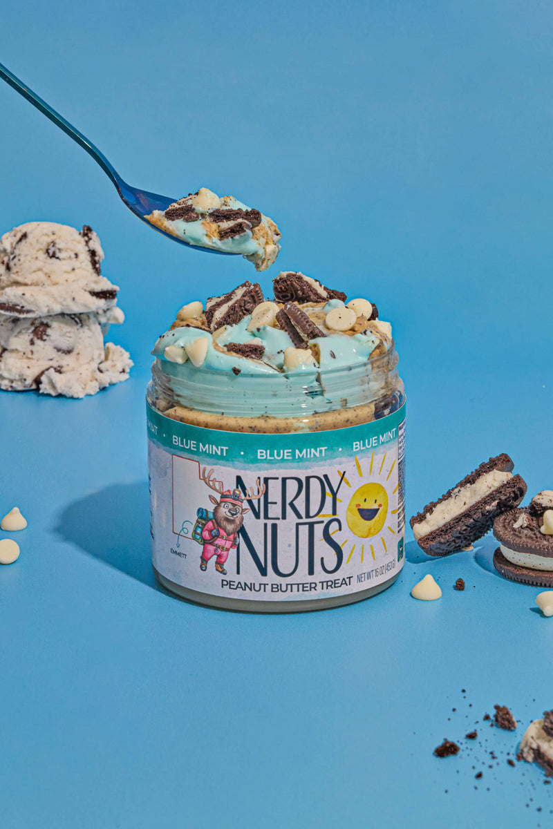 Blue Mint Peanut Butter Treat