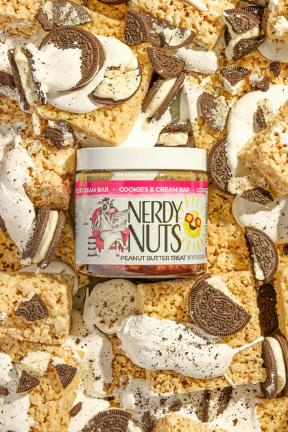 Cookies & Cream Bar Peanut Butter Treat | Nerdy Nuts
