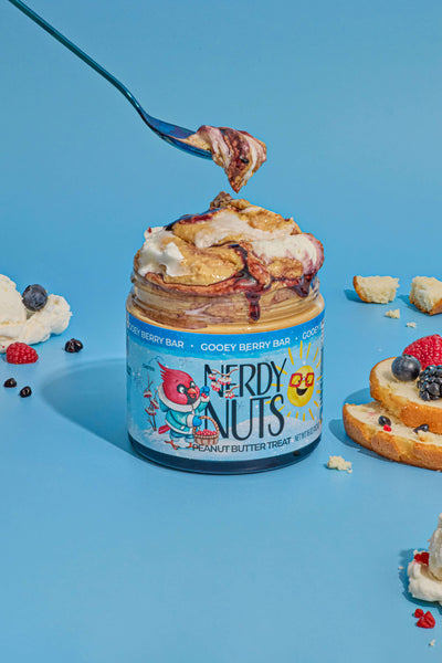 Gooey Berry Bar Peanut Butter Treat | Nerdy Nuts
