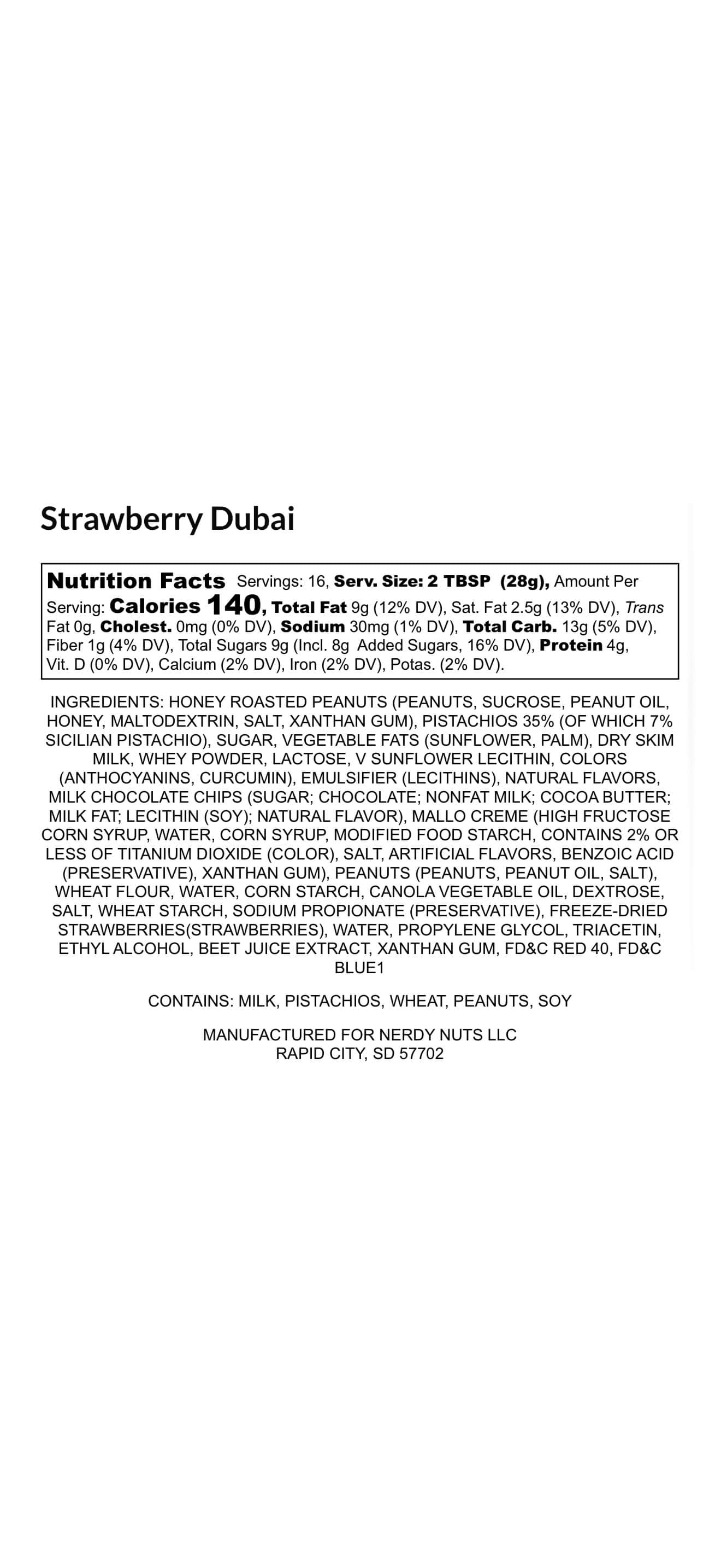 Nerdy Nuts Dubai Chocolate Peanut Butter Treat | Pantry Snack, Gourmet Nut Butter