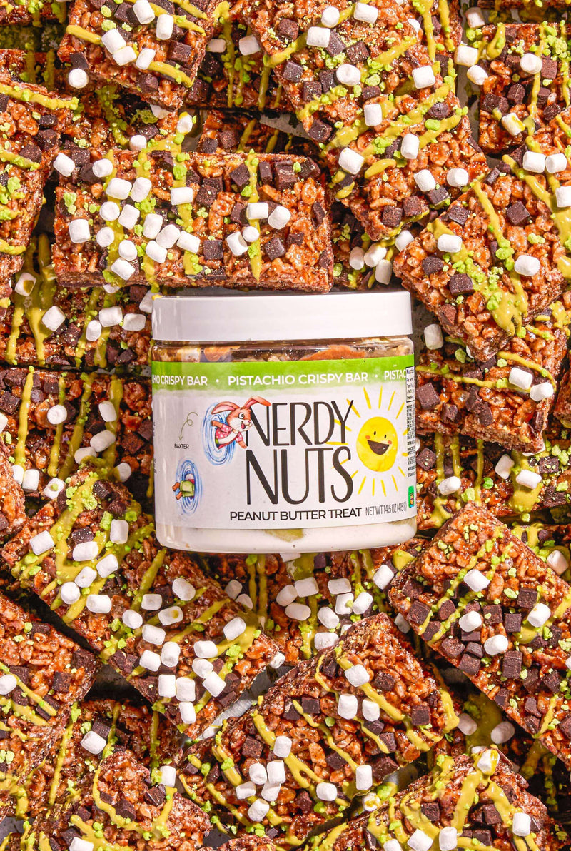 Pistachio Crispy Bar Peanut Butter Treat