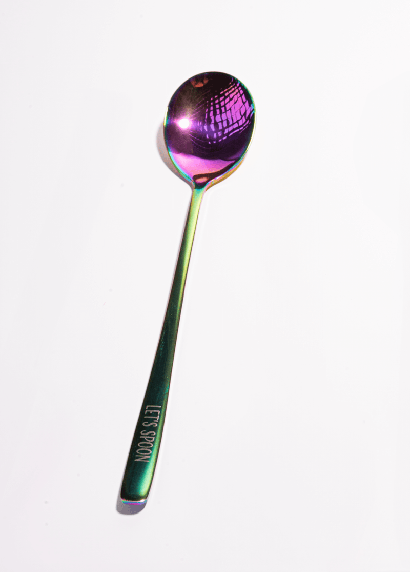 Holiday "Let's Spoon" Rainbow Peanut Butter Spoon
