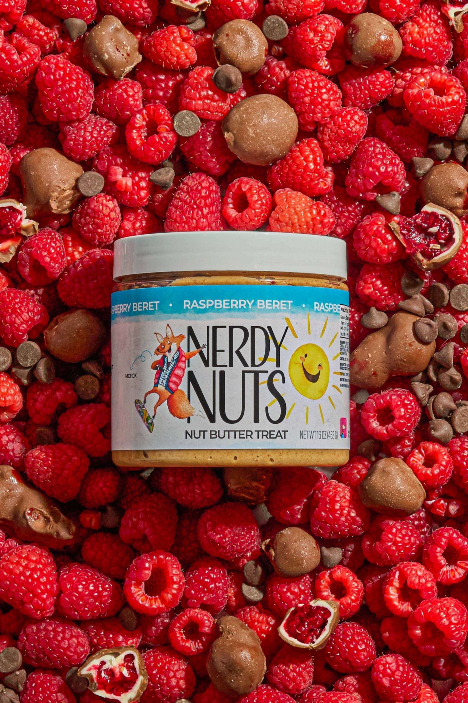 Raspberry Beret Nut Butter Treat | Nerdy Nuts