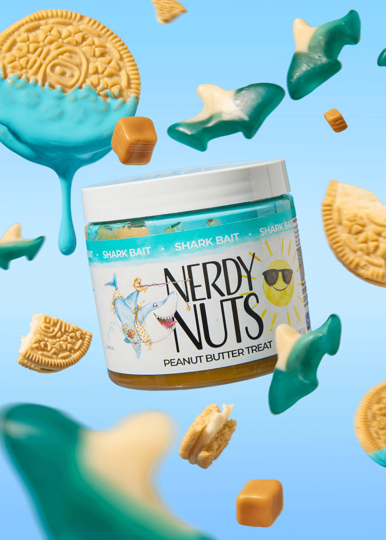 Shark Bait Peanut Butter Treat Nerdy Nuts - Main Image