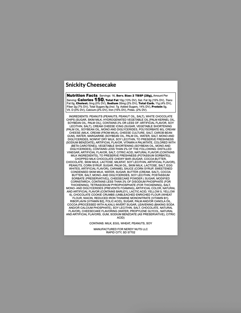 Snickity Cheesecake Peanut Butter Treat