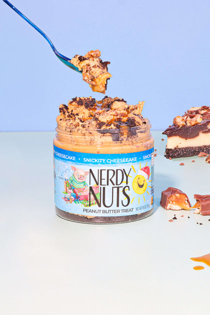 Snickity Cheesecake Peanut Butter Treat | Nerdy Nuts