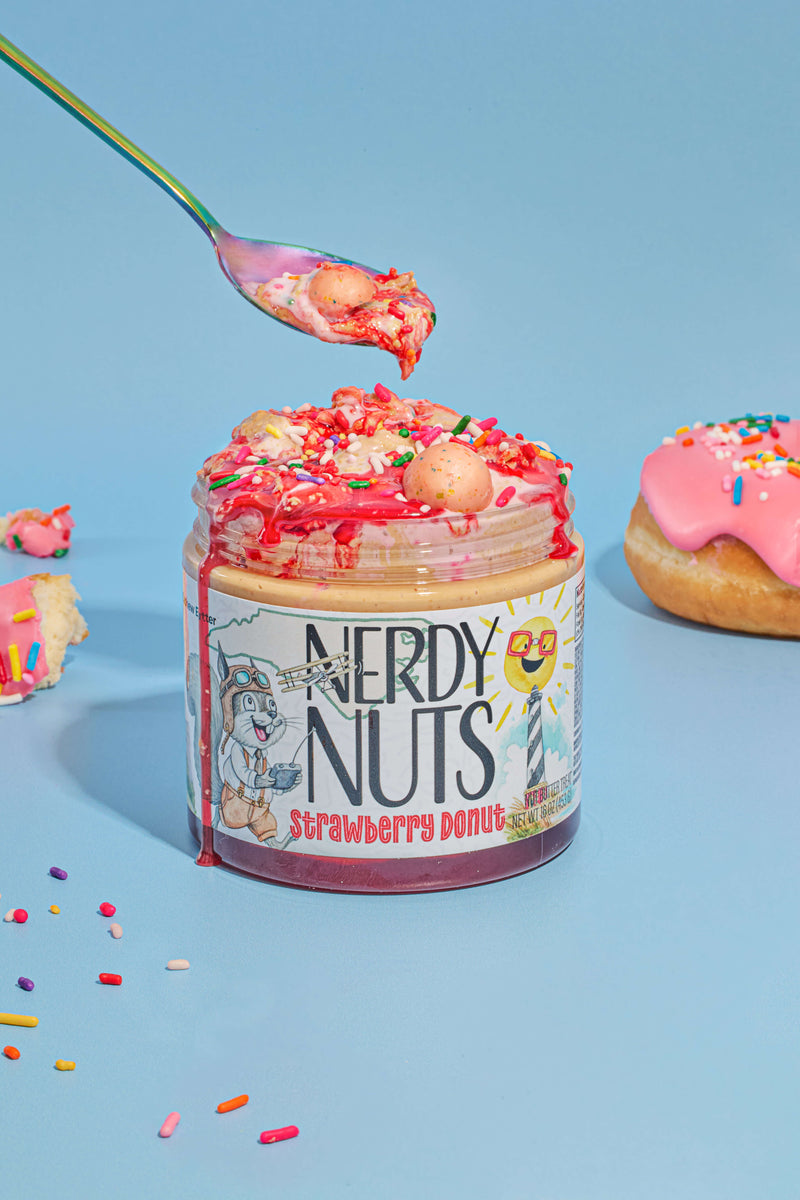 Strawberry Donut Nut Butter Treat