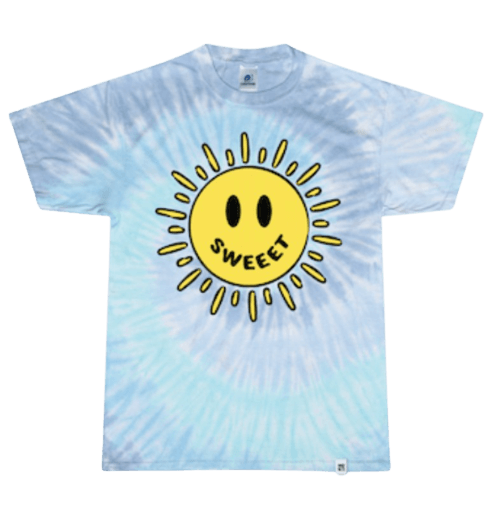 Nerdy Nuts Tie Dye Sun T-shirt